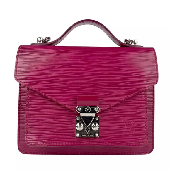 Auth LOUIS VUITTON Epi Monceau BB Shoulder Bag Hnadbag Fuchsia M40783 - z3938